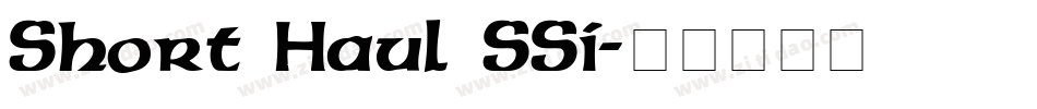 Short Haul SSi字体转换